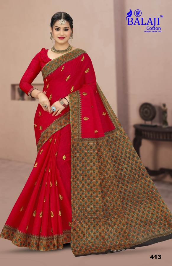 Prime Beauty Queen With B.p Vol-4 By Balaji Khadi Printed Cotton Sarees Wholesale Online